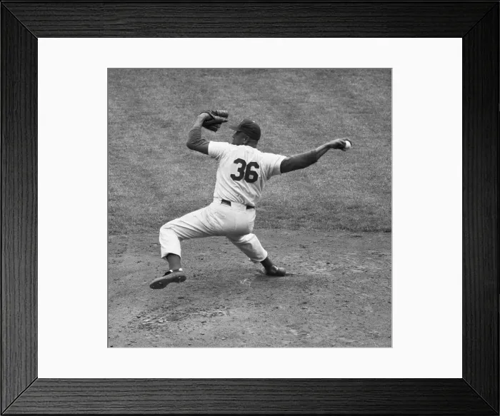 Framed Print : Don Newcombe Pitching for the Dodgers Framed Print : Don Newcombe Pitching for the Dodgers