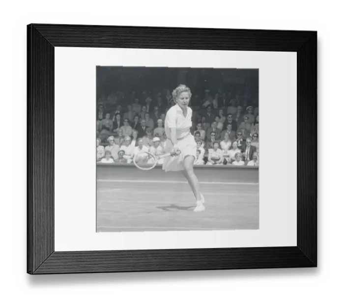 Framed Print : Louis Brough Swinging Tennis Racquet Framed Print : Louis Brough Swinging Tennis Racquet