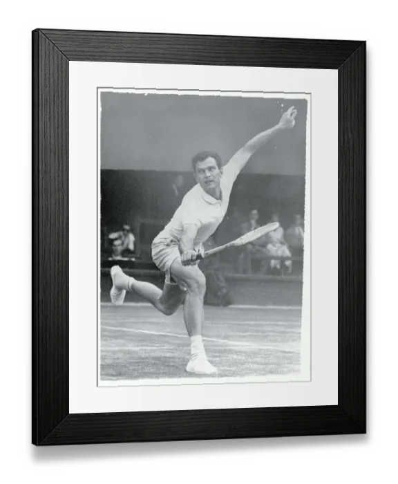 Framed Print : Tony Trabert Reaching to Hit Tennis Ball Framed Print : Tony Trabert Reaching to Hit Tennis Ball