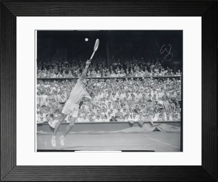 Framed Print : S. Davidson Stretching to Hit Tennis Ball Framed Print : S. Davidson Stretching to Hit Tennis Ball