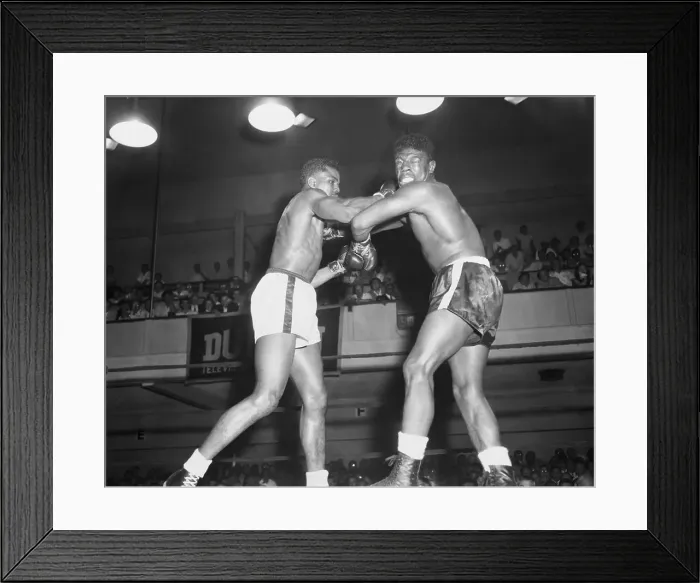 Framed Print : Tommy Jackson Boxing Against Jimmy Slade Framed Print : Tommy Jackson Boxing Against Jimmy Slade