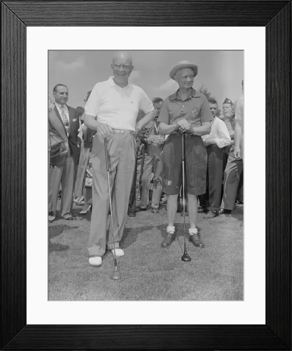 Framed Print : President Eisenhower with Sherman Adams Framed Print : President Eisenhower with Sherman Adams