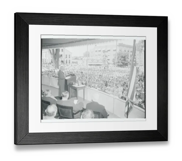 Framed Print : Dwight D. Eisenhower Speaking