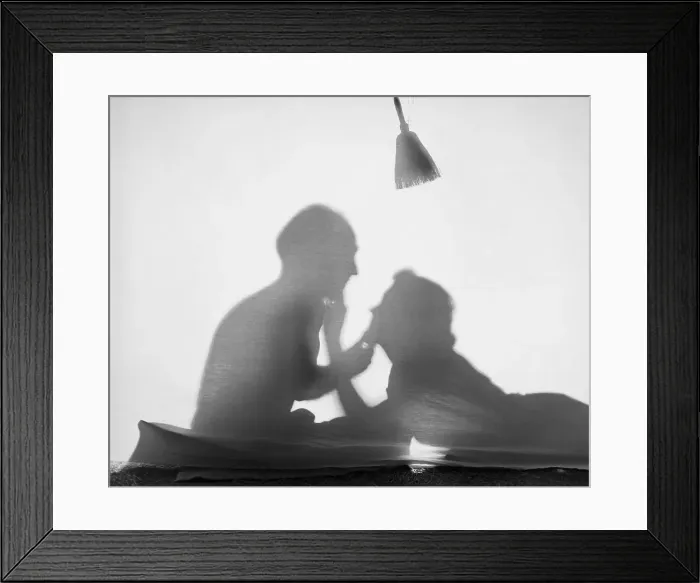 Framed Print : Romantic Couple Silhouetted in a Tent
