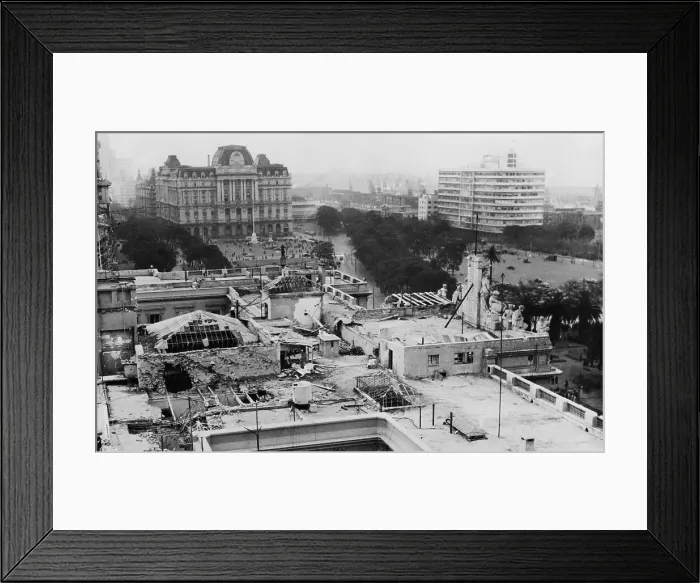 Framed Print : Bomb Site in Buenos Aires