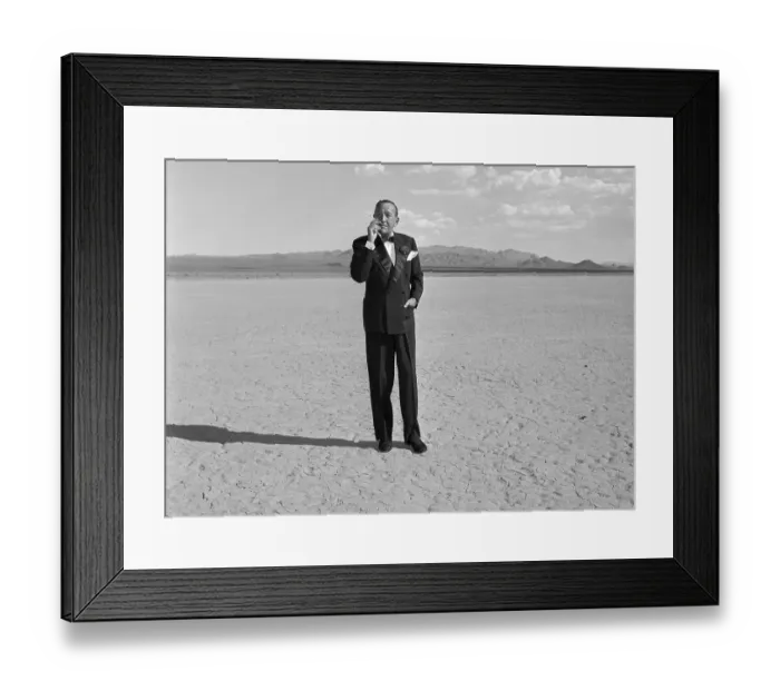 Framed Print : Noel Coward Smoking Cigarette In Desert Framed Print : Noel Coward Smoking Cigarette In Desert
