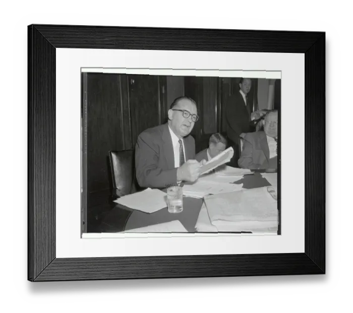 Framed Print : Joseph McCarthy Speaking at Foreign Relations Hearing Framed Print : Joseph McCarthy Speaking at Foreign Relations Hearing