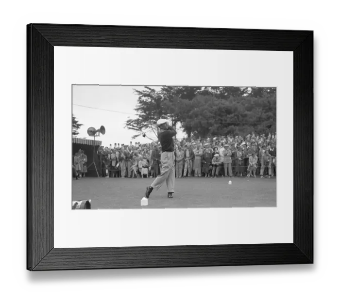Framed Print : Ben Hogan Teeing Off Framed Print : Ben Hogan Teeing Off