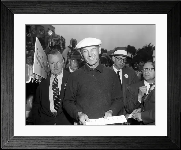 Framed Print : Ben Hogan Smiling and Winking Framed Print : Ben Hogan Smiling and Winking