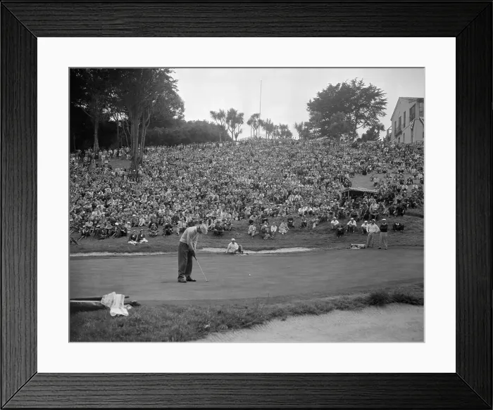 Framed Print : Jack Fleck Putting Final Hole Framed Print : Jack Fleck Putting Final Hole