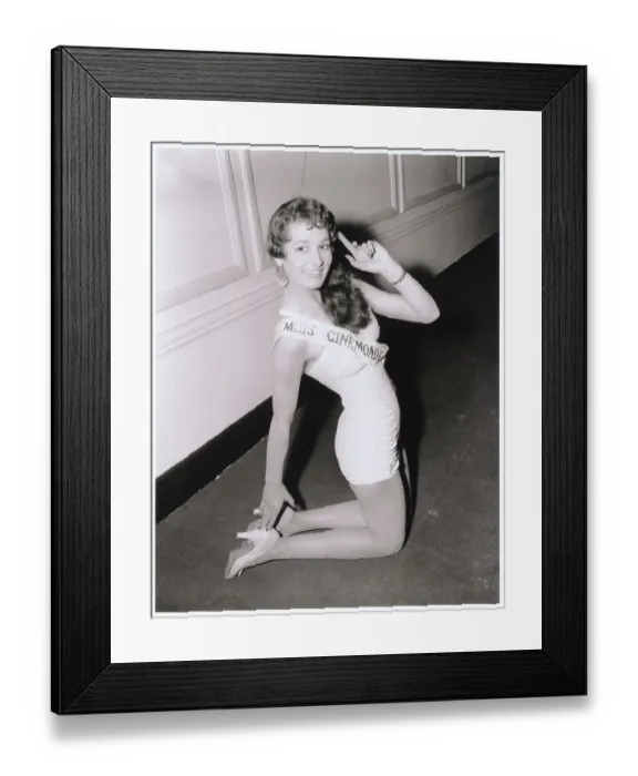 Framed Print : French Beauty Contestant Winner Claude Petit Framed Print : French Beauty Contestant Winner Claude Petit