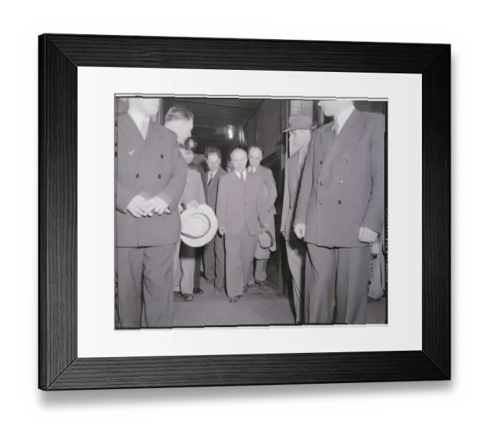 Framed Print : V. M. Molotov and Party in Grand Central Station Framed Print : V. M. Molotov and Party in Grand Central Station