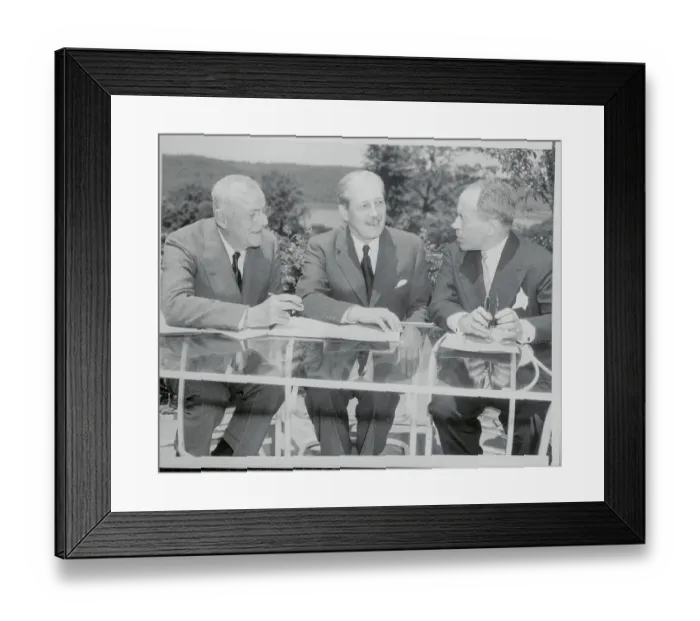 Framed Print : John Foster Dulles Meeting with Colleagues Framed Print : John Foster Dulles Meeting with Colleagues