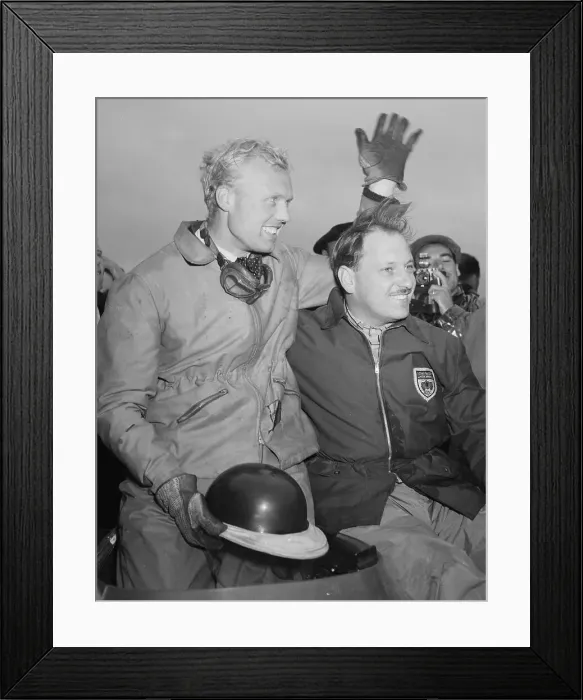 Framed Print : Mike Hawthorn and Ivor Bueb