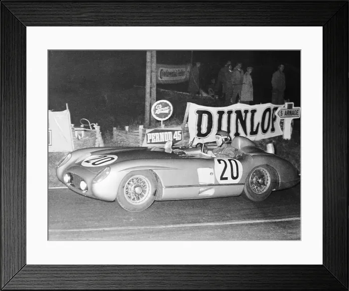 Framed Print : Pierre Levegh in Sportscar Framed Print : Pierre Levegh in Sportscar