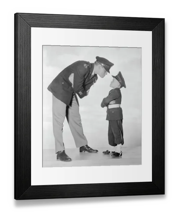 Framed Print : Tim Hovey with Charlton Heston Framed Print : Tim Hovey with Charlton Heston