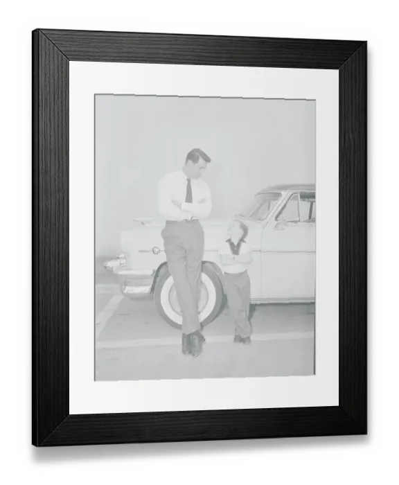 Framed Print : Tim Hovey with Rock Hudson Framed Print : Tim Hovey with Rock Hudson