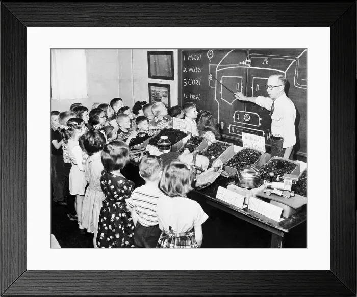 Framed Print : Janitor Teaching a First Grade Class Framed Print : Janitor Teaching a First Grade Class