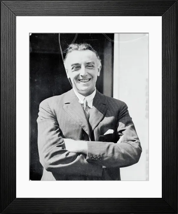 Framed Print : Walter Hampden With His Arms Folded Framed Print : Walter Hampden With His Arms Folded
