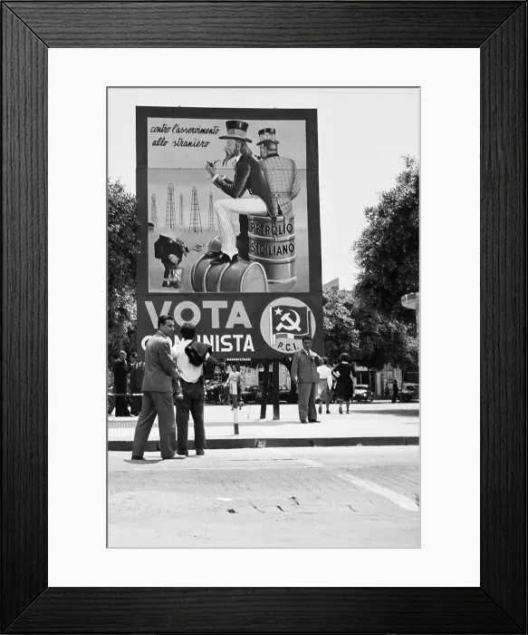 Framed Print : Communist Poster Featuring Uncle Sam Framed Print : Communist Poster Featuring Uncle Sam