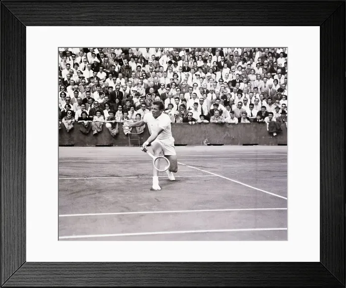 Framed Print : Tony Trabert Playing Tennis Framed Print : Tony Trabert Playing Tennis