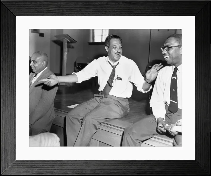 Framed Print : Thurgood Marshall Seated And Talking Framed Print : Thurgood Marshall Seated And Talking