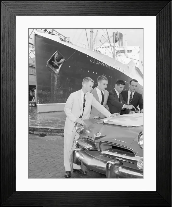 Framed Print : Yale Students Studying Station Wagon Framed Print : Yale Students Studying Station Wagon