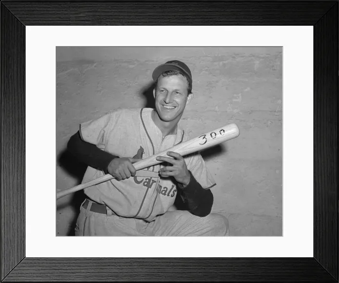 Framed Print : Stan Musial Holding Baseball Bat Framed Print : Stan Musial Holding Baseball Bat