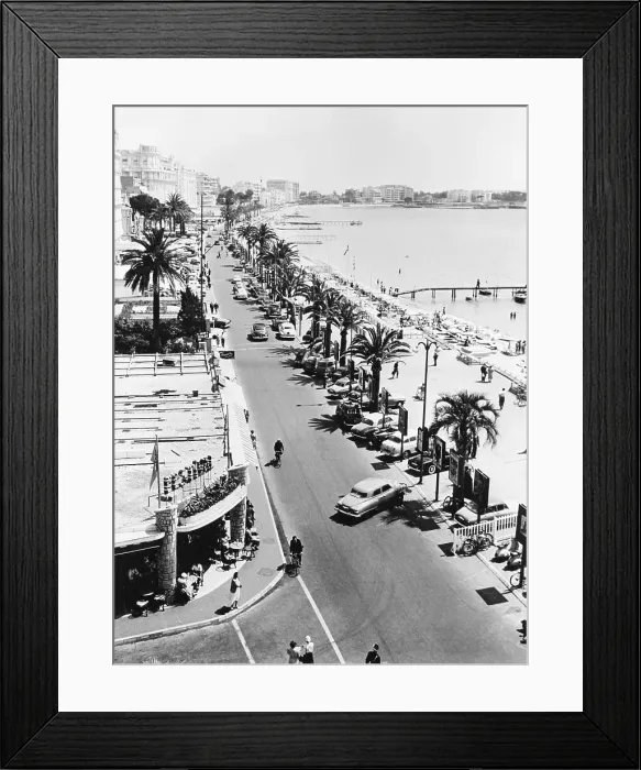 Framed Print : View Of Pominade In Cannes Framed Print : View Of Pominade In Cannes