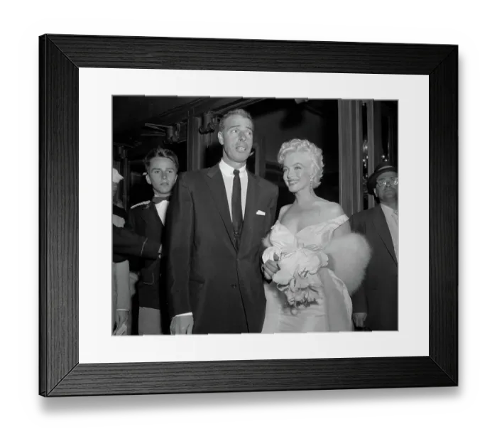 Framed Print : Joe DiMaggio with Marilyn Monroe Framed Print : Joe DiMaggio with Marilyn Monroe