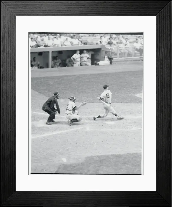 Framed Print : Yankees and Tigers Baseball Action Framed Print : Yankees and Tigers Baseball Action