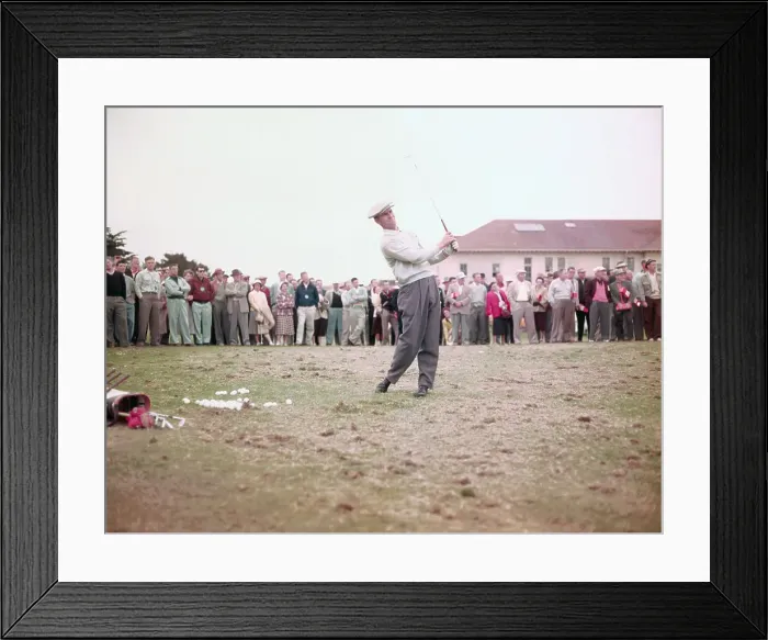 Framed Print : Jack Fleck Practicing His Golf Framed Print : Jack Fleck Practicing His Golf