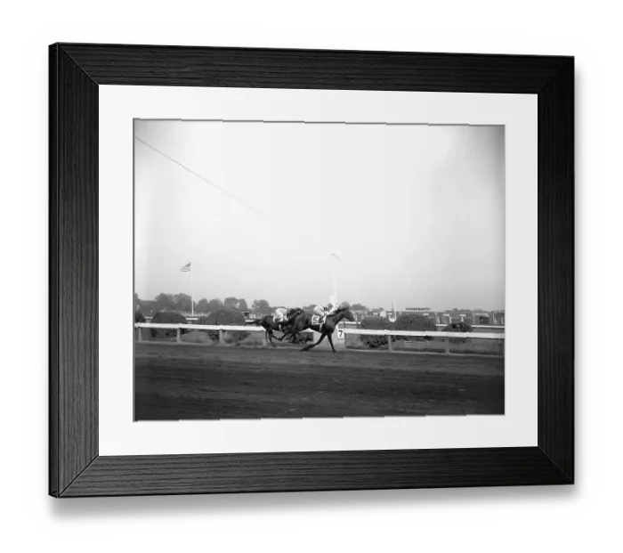 Framed Print : Horse Racing, Two Horses, One Winning Framed Print : Horse Racing, Two Horses, One Winning