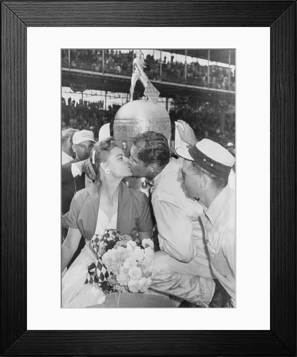 Framed Print : Dinah Shore Kissing Bob Sweikert Framed Print : Dinah Shore Kissing Bob Sweikert