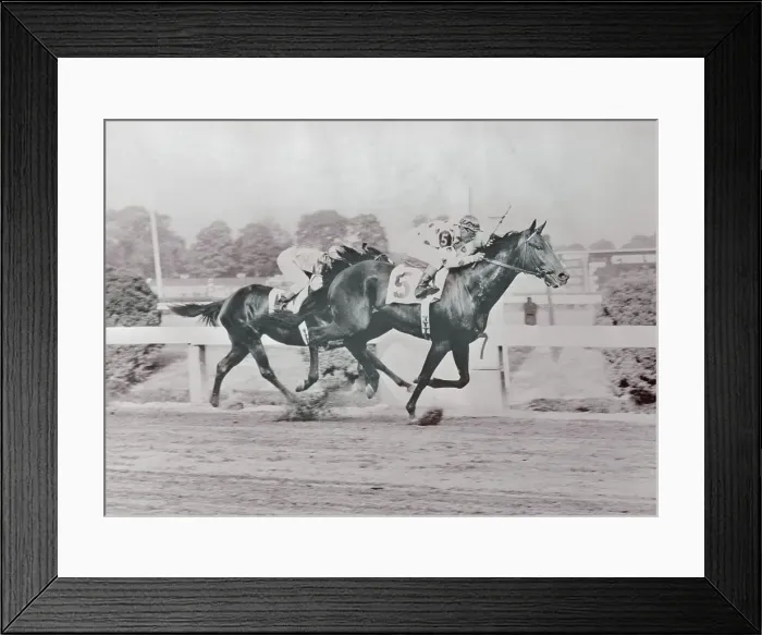 Framed Print : Eddie Arcaro Winning Preakness on Nashua Framed Print : Eddie Arcaro Winning Preakness on Nashua