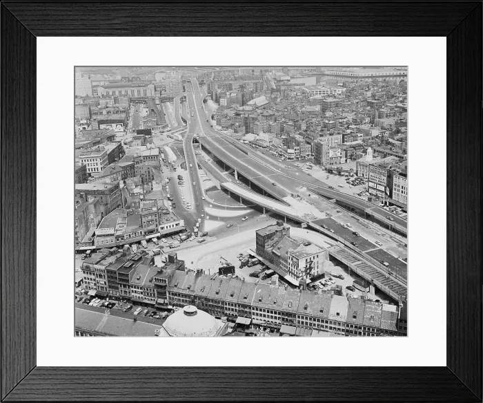 Framed Print : John Fitzgerald Kennedy Highway in Boston Framed Print : John Fitzgerald Kennedy Highway in Boston