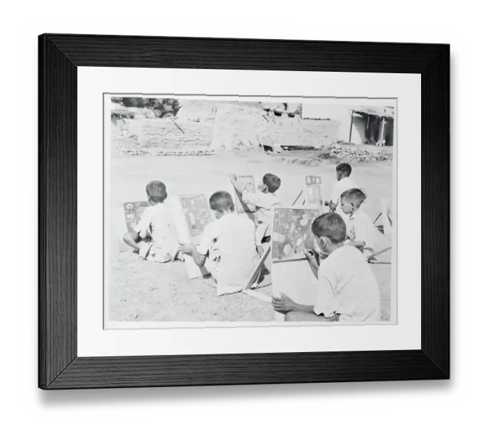 Framed Print : Children Drawing Framed Print : Children Drawing