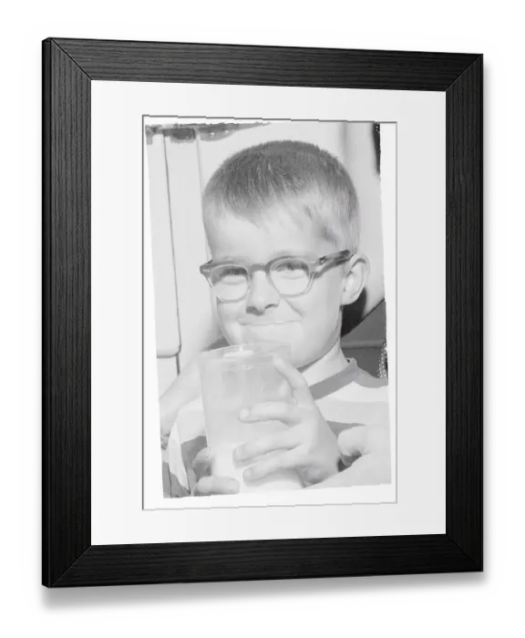 Framed Print : Young Governor's Son Drinking from Glass Framed Print : Young Governor's Son Drinking from Glass