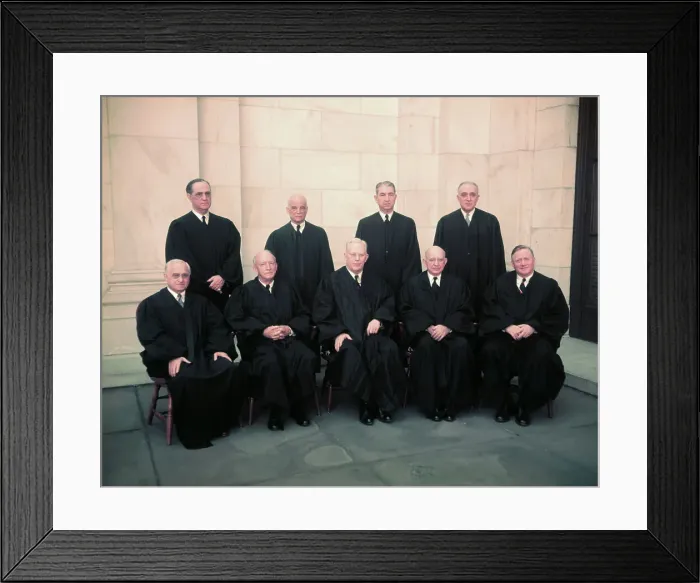 Framed Print : Supreme Court Justices Posing for Portrait Framed Print : Supreme Court Justices Posing for Portrait