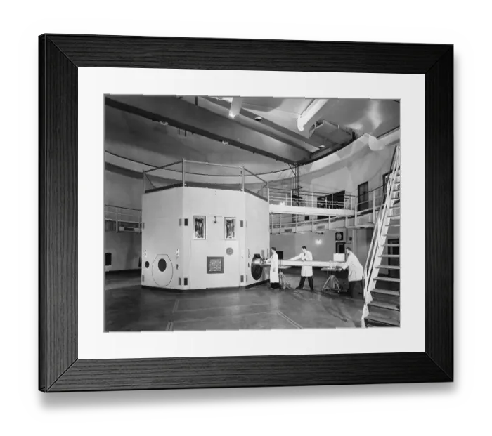 Framed Print : Scientists and Working on Atomic Ball Framed Print : Scientists and Working on Atomic Ball