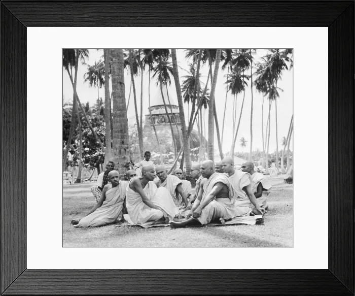 Framed Print : Buddhist Monks Resting