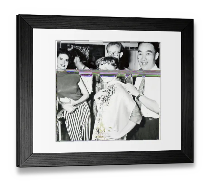 Framed Print : Portrait of Debbie Reynolds with Troops