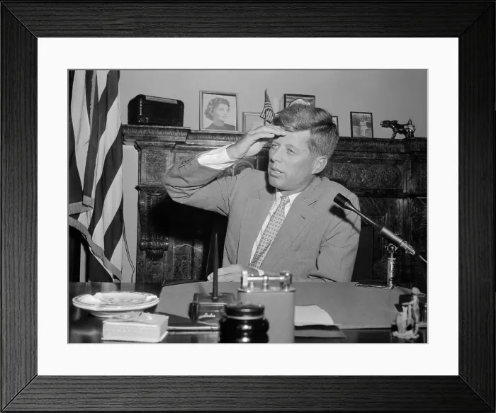 Framed Print : Senator John F. Kennedy Recovering from Surgery Framed Print : Senator John F. Kennedy Recovering from Surgery