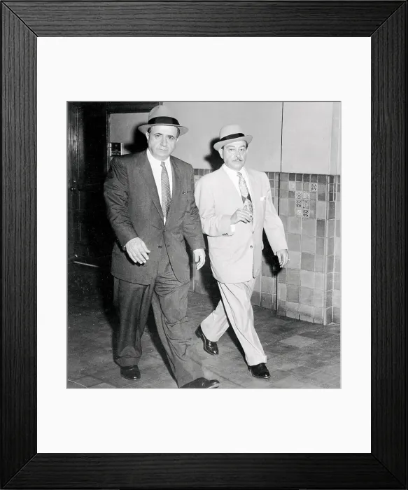 Framed Print : Albert Anastasia with Attorney