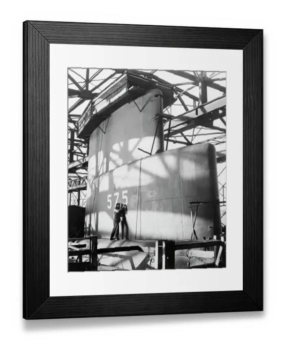 Framed Print : Submarine Receiving New Number Framed Print : Submarine Receiving New Number