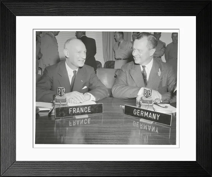 Framed Print : Hasso von Etzdorg Smiling at P. Gerard Framed Print : Hasso von Etzdorg Smiling at P. Gerard