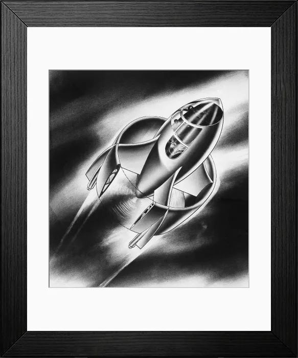 Framed Print : Futuristic Airplane Framed Print : Futuristic Airplane