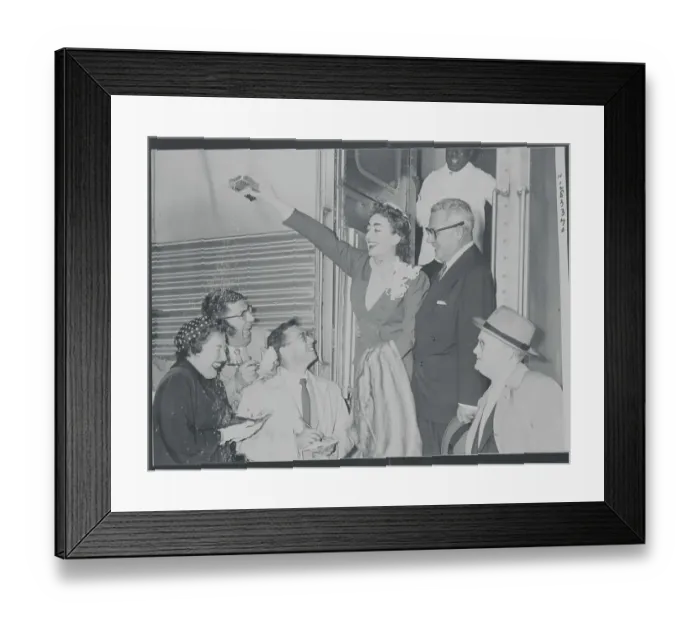 Framed Print : Joan Crawford Throwing Rice Framed Print : Joan Crawford Throwing Rice