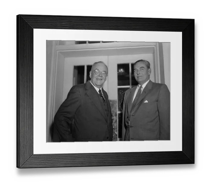 Framed Print : John Foster Dulles, Herbert Hoover Framed Print : John Foster Dulles, Herbert Hoover
