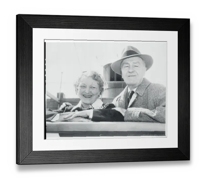 Framed Print : Portrait of Sax Rohmer and His Wife